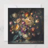 Frühjahrsflorale Hochzeit Einladung (Vorderseite)