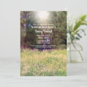 Frühjahrsflorale verzauberte Waldfrühlingsformel P Einladung (Stehend Vorderseite)