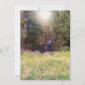 Frühjahrsflorale verzauberte Waldfrühlingsformel P Einladung (Rückseite)