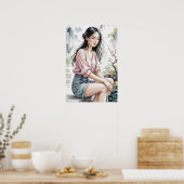 Frühjahrsflüster Poster (Küche)