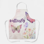 Frühjahrsflüstern: Rose und Schmetterlinge in Harm Schürze (Vorderseite)