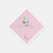 Frühjahrsfolien Rosa Custom Serviette (Ecke)
