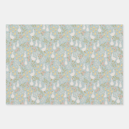 Frühjahrsfreunde Geschenkpapier Set (Vorderseite 2)