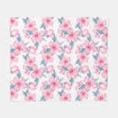 Frühjahrsgarten 1 fleecedecke (Vorderseite (Horizontal))