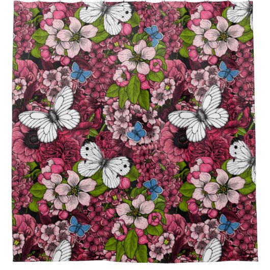 Frühjahrsgarten 2 duschvorhang (Vorderseite)