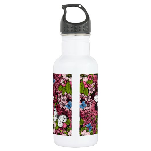 Frühjahrsgarten 2 edelstahlflasche (Rückseite)