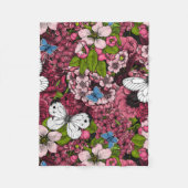 Frühjahrsgarten 2 fleecedecke (Vorderseite)