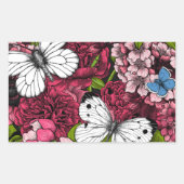 Frühjahrsgarten 2 rechteckiger aufkleber (Vorderseite)