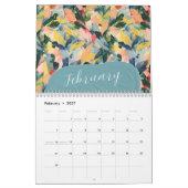 Frühjahrsgarten Abstraktes Blumengemälde 2025 Kalender (Feb 2027)