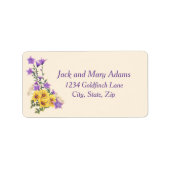 Frühjahrsgarten Adressaufkleber (Vorne)