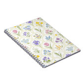 Frühjahrsgarten Blume in Regenbogenmedallion Notizblock (Rechte Seite)