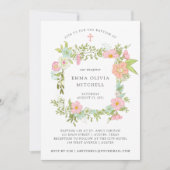 Frühjahrsgarten | Blumentaufen Einladung (Vorderseite)