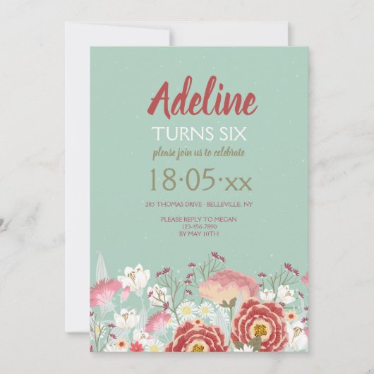 Frühjahrsgarten Einladung (Vorderseite)