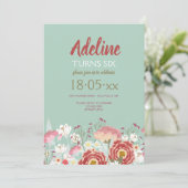 Frühjahrsgarten Einladung (Stehend Vorderseite)