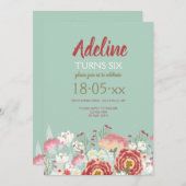 Frühjahrsgarten Einladung (Vorne/Hinten)