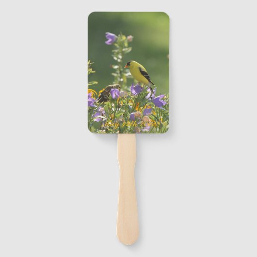 Frühjahrsgarten Fächer (Rückseite)