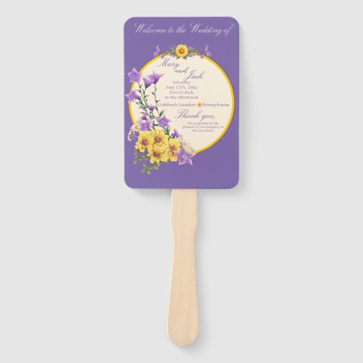 Frühjahrsgarten Fächer (Vorderseite)