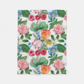 Frühjahrsgarten Fleecedecke (Vorderseite)