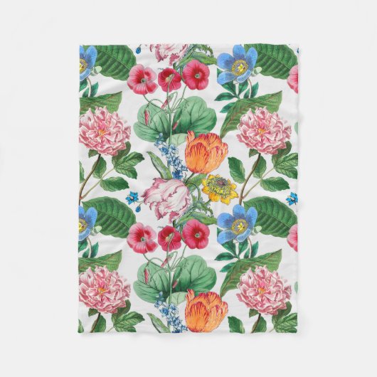 Frühjahrsgarten Fleecedecke (Vorderseite)