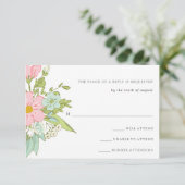 Frühjahrsgarten | Floral Wedding RSVP (Stehend Vorderseite)