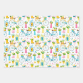 Frühjahrsgarten Geschenkpapier Set (Vorderseite)