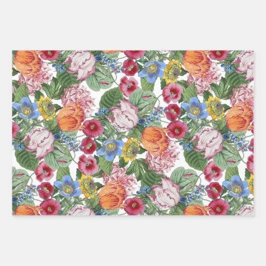 Frühjahrsgarten Geschenkpapier Set (Vorderseite 2)