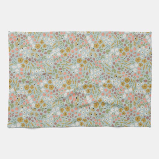 Frühjahrsgarten Geschirrtuch (Horizontal)