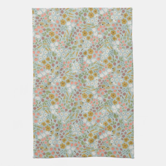 Frühjahrsgarten Geschirrtuch (Vertikal)