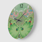 Frühjahrsgarten Große Wanduhr (Winkel)