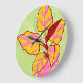 Frühjahrsgarten Große Wanduhr (Winkel)