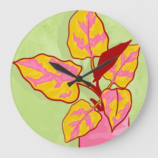 Frühjahrsgarten Große Wanduhr (Vorderseite)