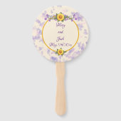 Frühjahrsgarten Hochzeitscreme Fächer (Vorderseite)