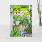 Frühjahrsgarten Karte (Vorderseite)