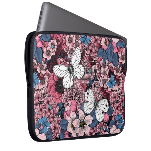 Frühjahrsgarten Laptopschutzhülle (Vorne Rechts)