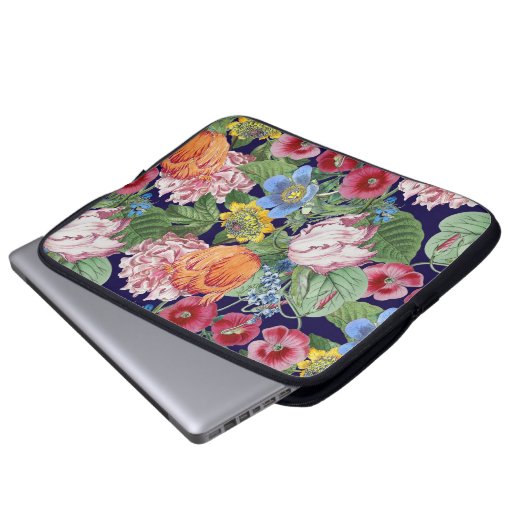 Frühjahrsgarten Laptopschutzhülle (Vorne Knopf)