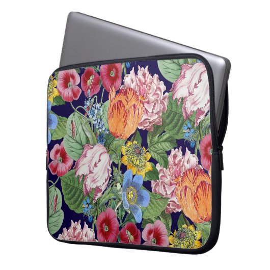 Frühjahrsgarten Laptopschutzhülle (Vorderseite Links)