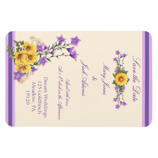 Frühjahrsgarten Magnet (Horizontal)