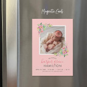 Frühjahrsgarten Magnetisches Foto - Geburtserkläru Magnetkarte