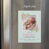 Frühjahrsgarten Magnetisches Foto - Geburtserkläru Magnetkarte