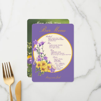 Frühjahrsgarten Menükarte