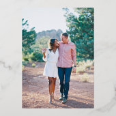 Frühjahrsgarten mit Einladung zum Foto Hochzeit (Rückseite)