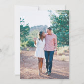 Frühjahrsgarten mit Einladung zum Foto Hochzeit (Rückseite)