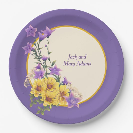 Frühjahrsgarten Pappteller (Vorderseite)