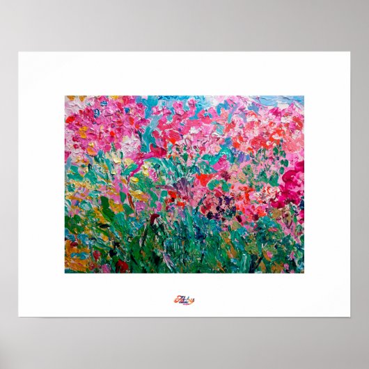 Frühjahrsgarten Poster (Vorne)