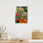 Frühjahrsgarten Rannunculus Blume Plakat (Küche)