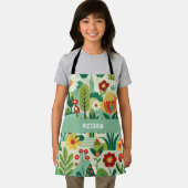 Frühjahrsgarten Retro Custom Muster Schürze (Insitu)