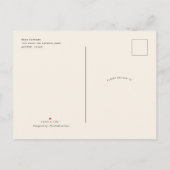 Frühjahrsgarten Thema moderne geometrische Blumen Einladungspostkarte (Rückseite)