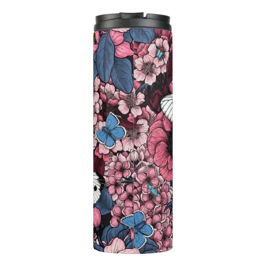 Frühjahrsgarten Thermosbecher (Rückseite)