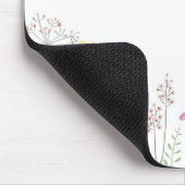 Frühjahrsgarten Wildblume | PERSONALISIERT Mousepad (Ecke)