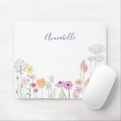 Frühjahrsgarten Wildblume | PERSONALISIERT Mousepad (Mit Mouse)